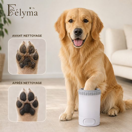 Nettoyeur de pattes pour chien et chat