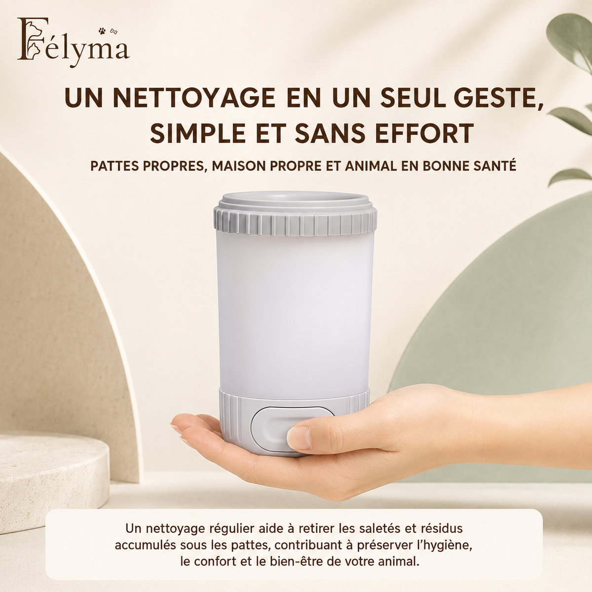 Nettoyeur de pattes pour chien et chat